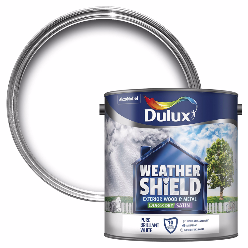 Dulux Weathershield Exterior Satinwood Paint 750ml