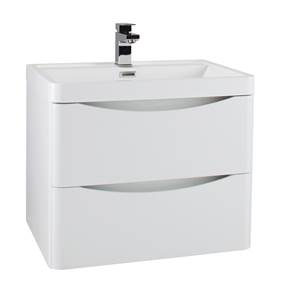 Bali Wall Hung Vanity Unit & Basin Ash White - 60 cm