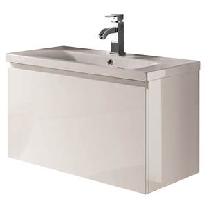 Pablo Wall Hung Vanity Unit & Basin White - 80 cm