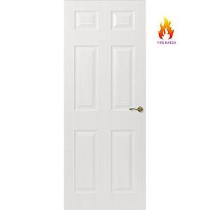 REGENCY 6 PANEL FIRE DOOR 6'8 X 2'8