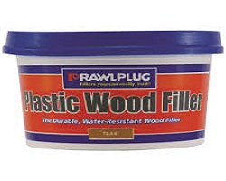 Rawlplug Plastic Wood Filler Teak 250ML
