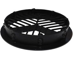 Soffit Round Vent Black