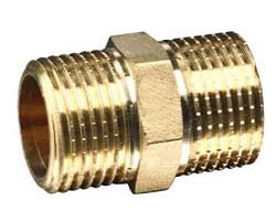 1/2" Brass Hex Nipple