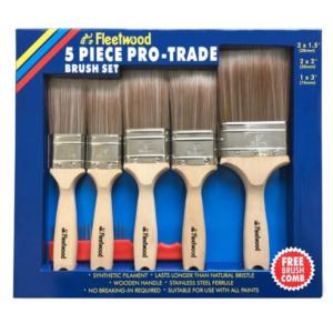 Fleetwood Pro-Trade Brush Set - 5 Piece