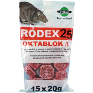 Rodex 25 Oktablock Rat Poison - 300g