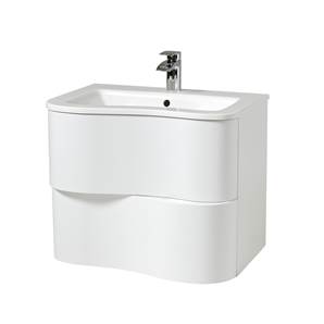 Bella Wall Hung Vanity Unit & Basin White - 80 cm