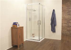 K2 Semi-frameless Corner Entry Door - 900mm