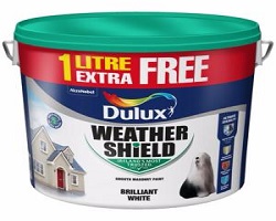Dulux Weathershield White - 11 Litre