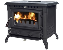 BILBERRY STOVE 10KW NB MATT BLACK S/F BILSFNB10DSE