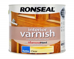 Ronseal Quick Drying Satin Clear Varnish 250ML