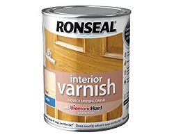 Ronseal Quick Drying Satin Clear Varnish 750ML
