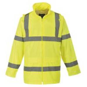 Portwest HI VIS RAIN JACKET YELLOW