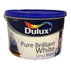Dulux Vinyl Matt Pure Brilliant White - 10L