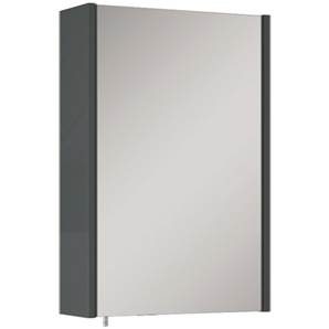 Gloss Grey Mirror Cabinet - 60 cm