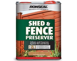 Ronseal Shed & Fence Preserver Autumn Brown 5L