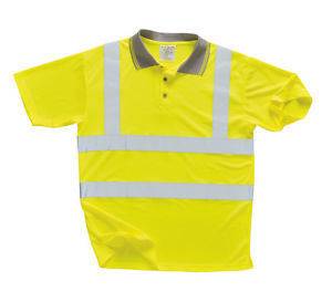 Portwest HI VIS SHORT SLEEVE POLO SHIRT YELLOW