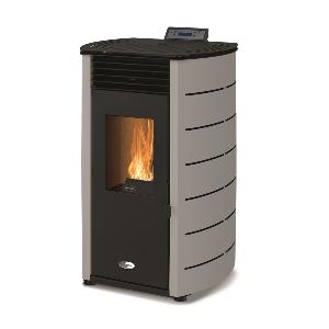 8KW SOLIS K100 SIDE PANEL PAIR GREY PELLET STOVE