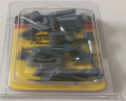 Flat Grey Cable Clips