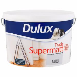 Dulux Trade Supermatt Magnolia Paint - 10 Litre