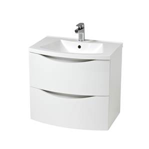 Sorriso Wall Hung Vanity Unit & Basin White - 60 cm