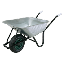 100LTR GALVANISED WHEELBARROW