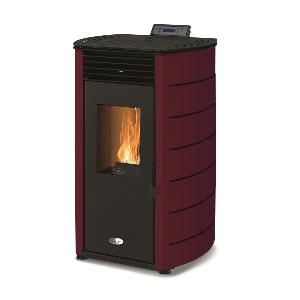 8KW SOLIS K100 SIDE PANEL PAIR CLARET PELLET STOVE