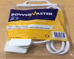 Powermaster 2 Gang Extension Lead 2M