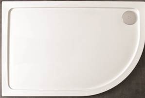Kristal Low Profile Lefthand Quadrant Shower Tray - 1000 x 800 mm