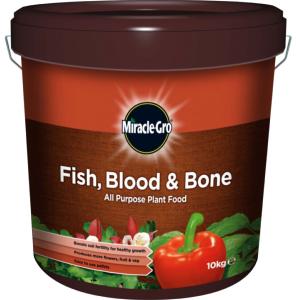 MIRACLE GRO FISH BLOOD AND BONE 10KG TUB