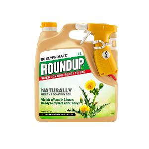 Roundup Natural Glyphosate-Free Ready to Use Weed Control - 3 Litre