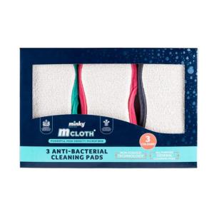MINKY M CLOTH ANTI-BAC CLEANING CLOTH PACK 3