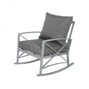 PERU ALUMINIUM ROCKING GARDEN CHAIR ANTHRACITE