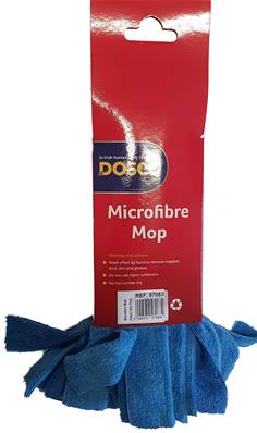 MICROFIBRE STRIP MOP REFILL RED SOCKET 57083