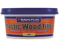 Rawlplug Plastic Wood Filler Oak 250ML