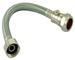 1/2" X 300MM Flexible Tap Connector With Valve