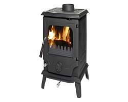 BILBERRY STOVE 8KW NB MATT BLACK S/F BILSFNB8DSE