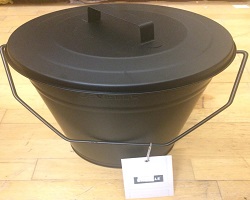 De Vielle Black Coal Bucket & Lid