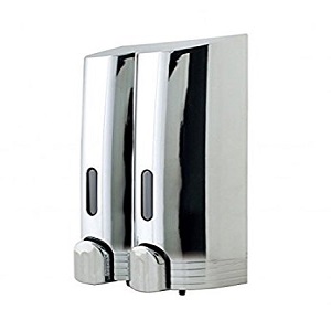 Euroshowers Tall Double Dispenser Chrome