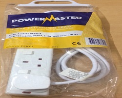 Powermaster 4 Gang Extension Lead 2M